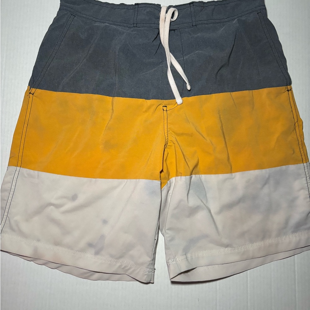 H&M Navy and Gray Swim Shorts
